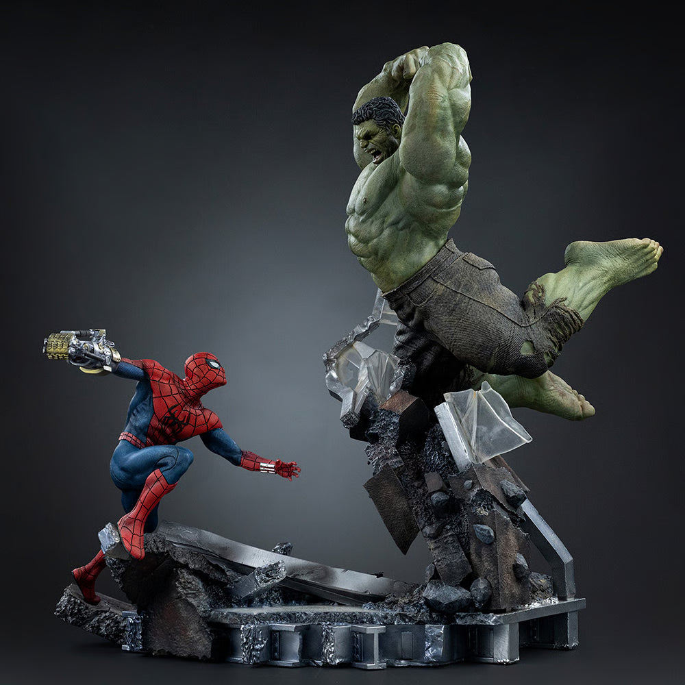 PRE-ORDER Iron Studios Spider-Man Brand New Day Spider-Man & Hulk 1/10 Art Scale Statue