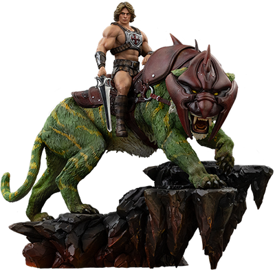 PRE-ORDER He-Man and Battle Cat Deluxe 1:10 Scale Statue