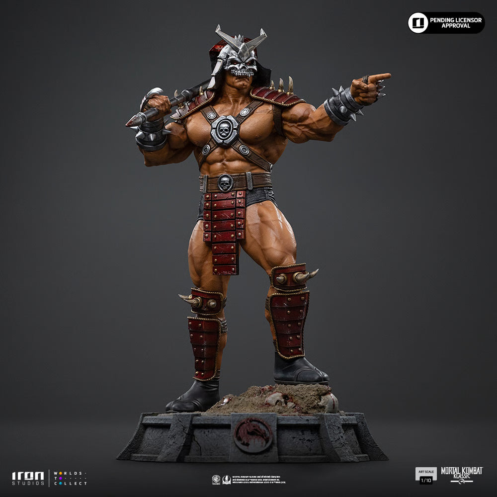 PRE-ORDER Iron Studios Mortal Kombat Shao Kahn, Emperor of Outworld Art Scale 1/10th Statue