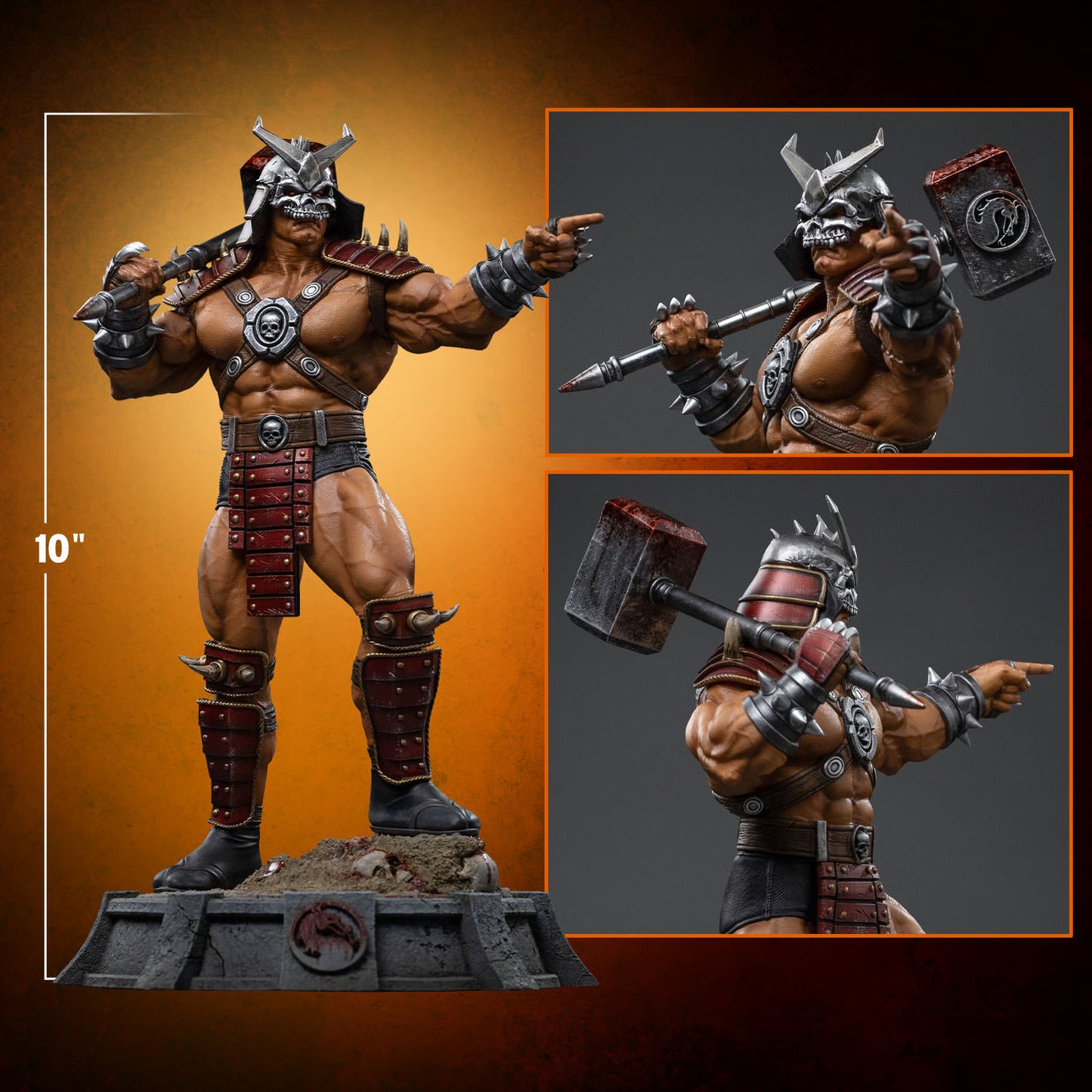 PRE-ORDER Iron Studios Mortal Kombat Shao Kahn, Emperor of Outworld Art Scale 1/10th Statue