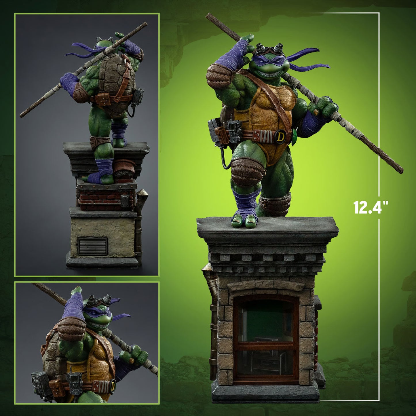 PRE-ORDER Iron Studios Teenage Mutant Ninja Turtles Donatello Unleashed Art Scale 1:10 Statue