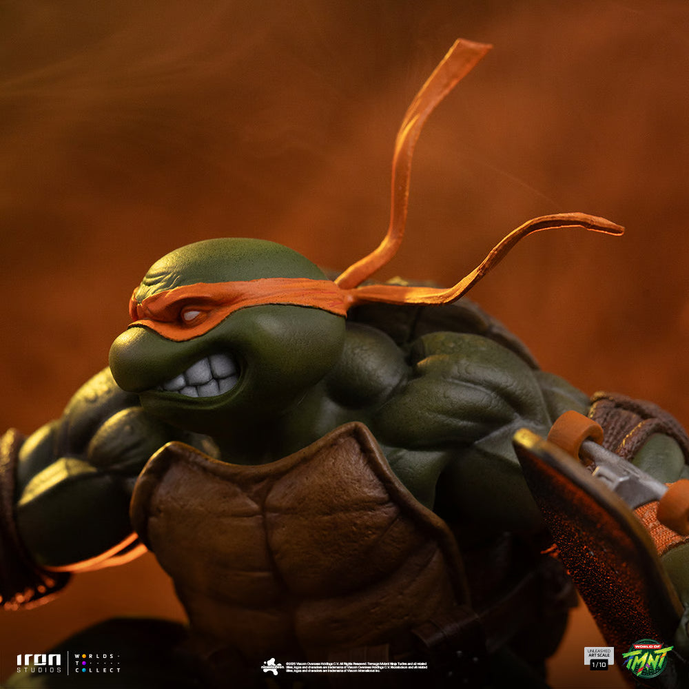 PRE-ORDER Iron Studios Teenage Mutant Ninja Turtles Michelangelo Unleashed Art Scale 1:10 Statue