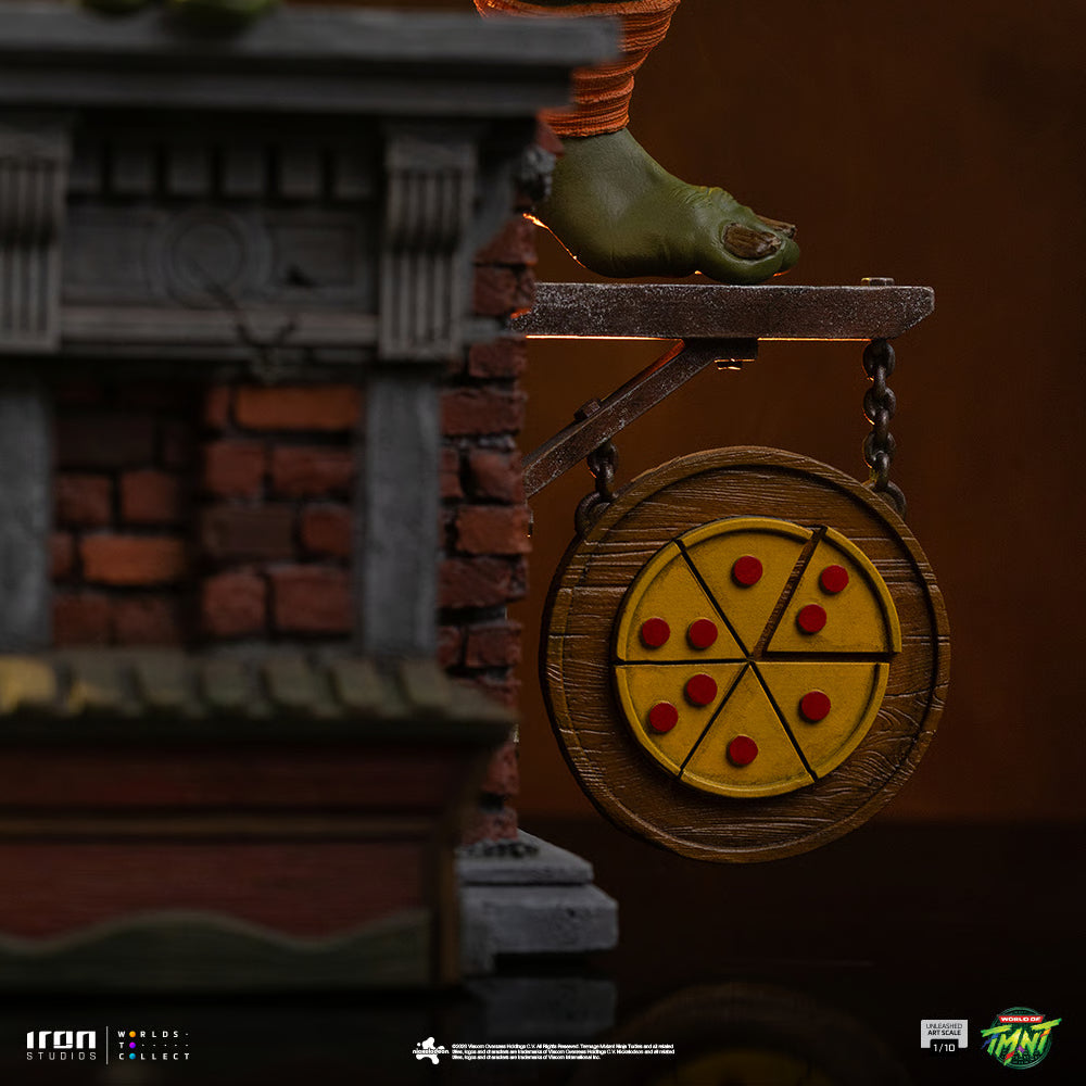 PRE-ORDER Iron Studios Teenage Mutant Ninja Turtles Michelangelo Unleashed Art Scale 1:10 Statue