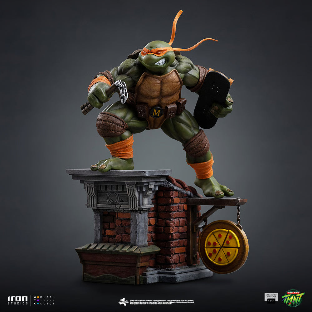 PRE-ORDER Iron Studios Teenage Mutant Ninja Turtles Michelangelo Unleashed Art Scale 1:10 Statue
