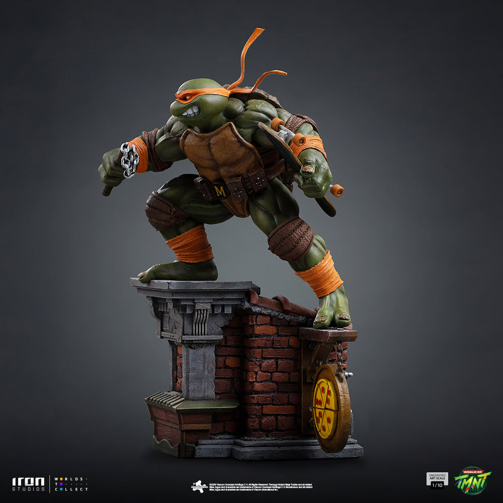 PRE-ORDER Iron Studios Teenage Mutant Ninja Turtles Michelangelo Unleashed Art Scale 1:10 Statue