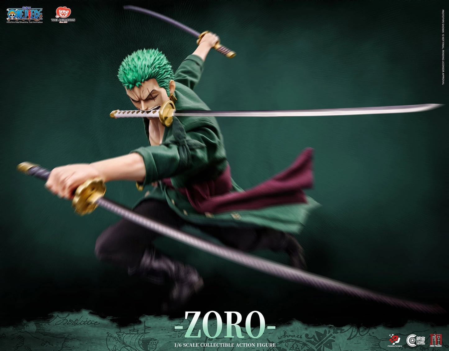 PRE-ORDER Roronoa Zoro Sixth Scale Figure Jimei Palace x Cosmic Creations