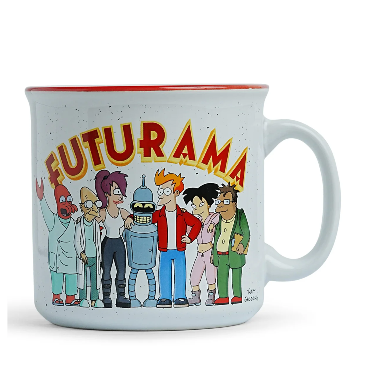 Futurama Characters 20oz Ceramic Camper Mug