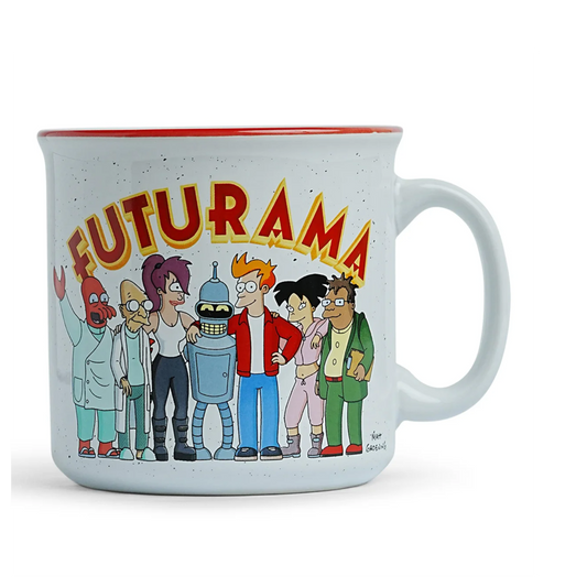 Futurama Characters 20oz Ceramic Camper Mug