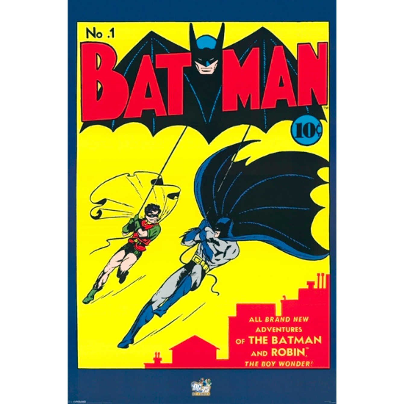 Batman And Robin Comic Poster