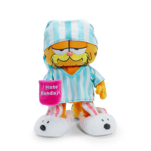 GROUCHY GARFIELD IN PAJAMAS AND SLIPPERS 13 IN PLUSH