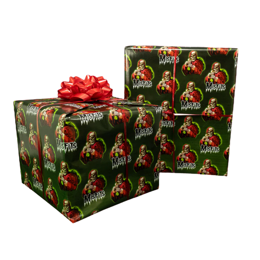 PRE-ORDER Misfits - Crimson Cringle Wrapping Paper