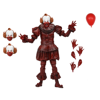 PRE-ORDER WELCOME TO DERRY - 7 INCH SCALE ACTION FIGURE - ULTIMATE BLOOD PENNYWISE