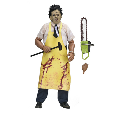 TEXAS CHAINSAW MASSACRE - 8 INCH CLOTHED ACTION FIGURE - LEATHERFACE IN WINDOW BOX