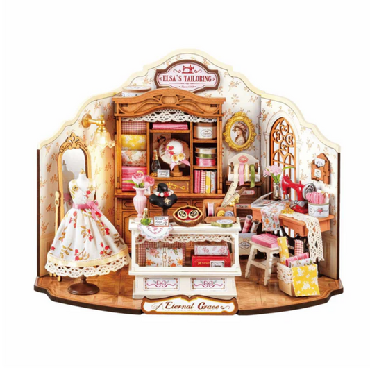 Rolife Elsa's Tailoring DIY Miniature House DG178
