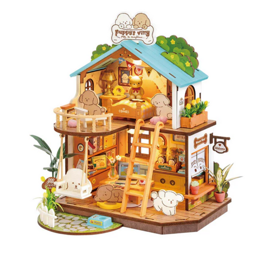 Rolife Puppy's Cozy Villa DIY Miniature House DG169