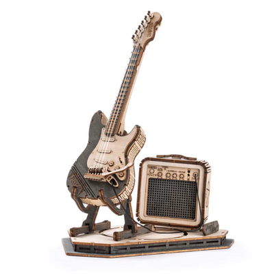 ROKR Electric Guitar Model 3D Wooden Puzzle TG605K