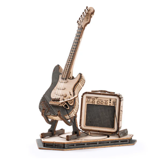 ROKR Electric Guitar Model 3D Wooden Puzzle TG605K