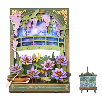 Rowood Glittering Water Lily Wall Art 3D Wooden Puzzle TH001