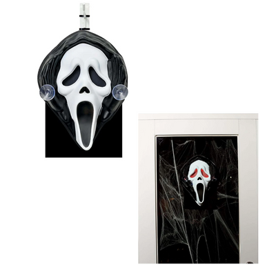 Ghost Face Light Up Scary Peeper Halloween Decor