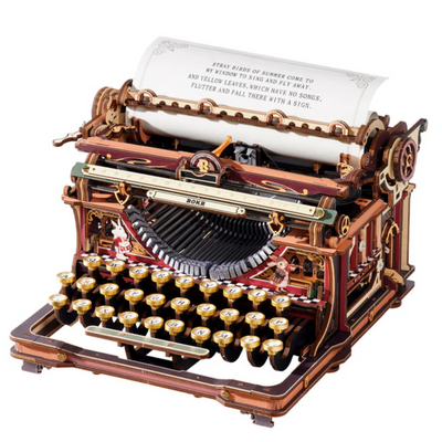 ROKR Mechanical Typewriter Wooden 3D Puzzle LK703C (Magic Version)