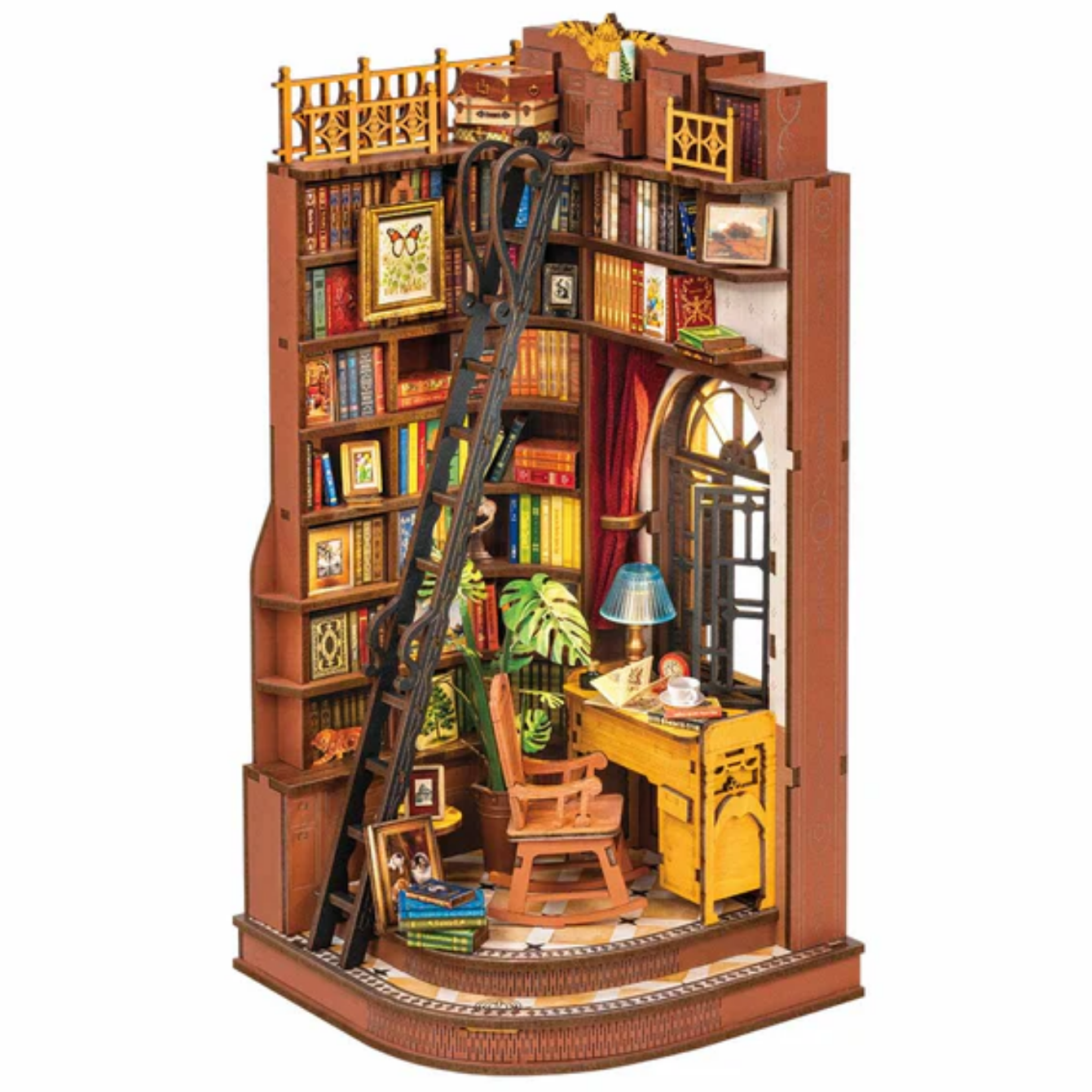 Rolife Silent Corner Study DIY Book Nook TGE02