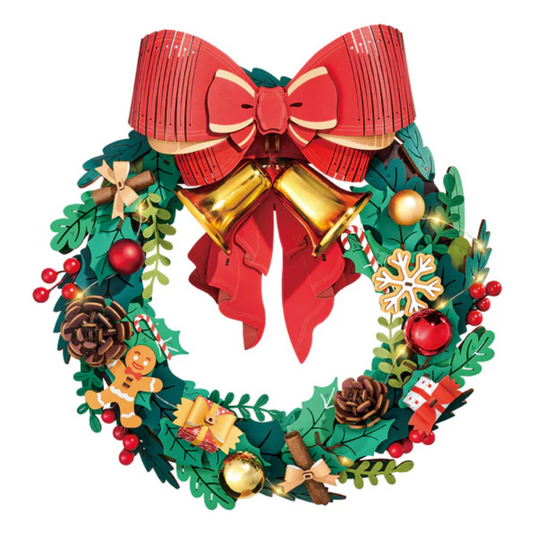 Rolife Christmas Wreath 3D Wooden Puzzle TGL04