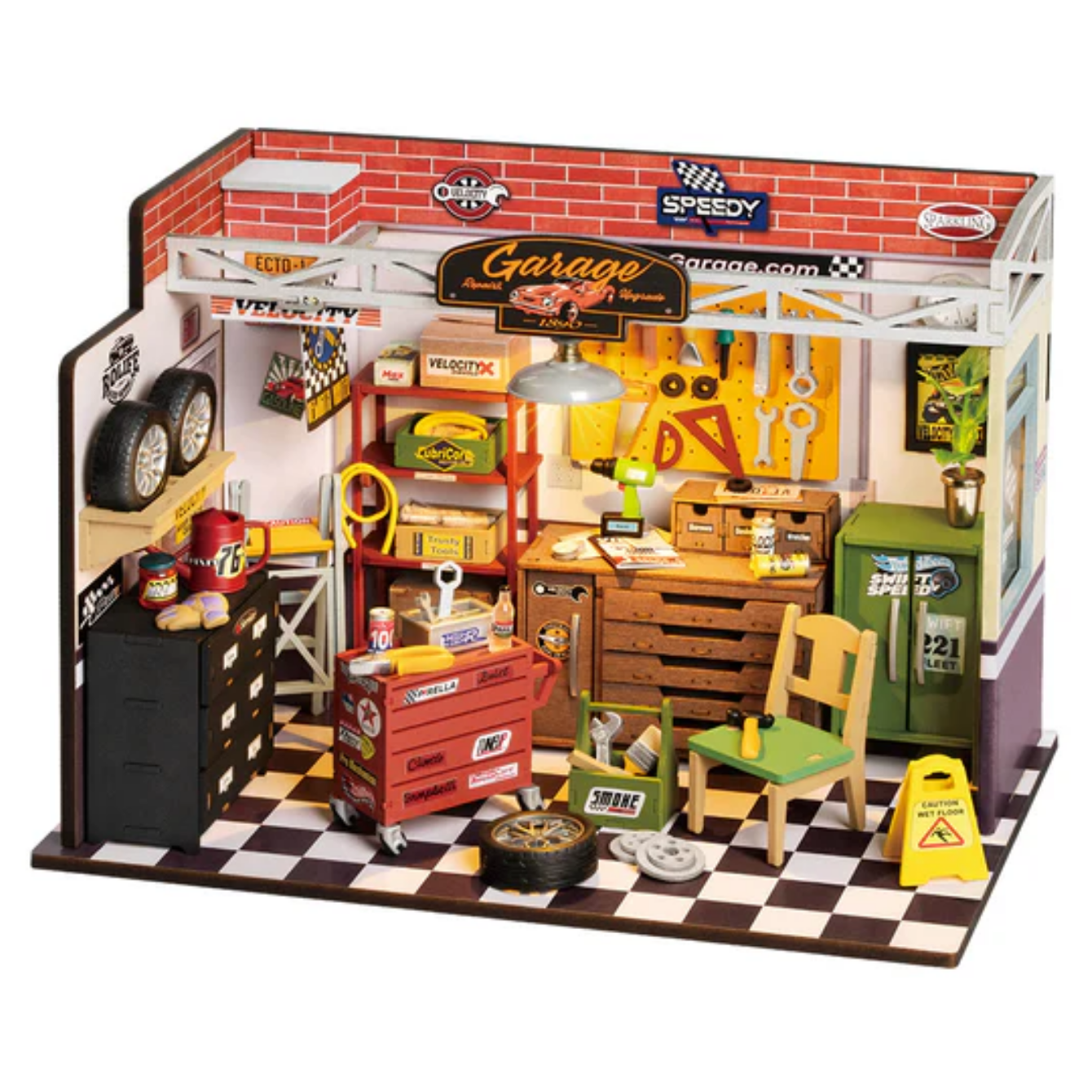 Rolife Garage Workshop DIY Miniature House Kit DG165