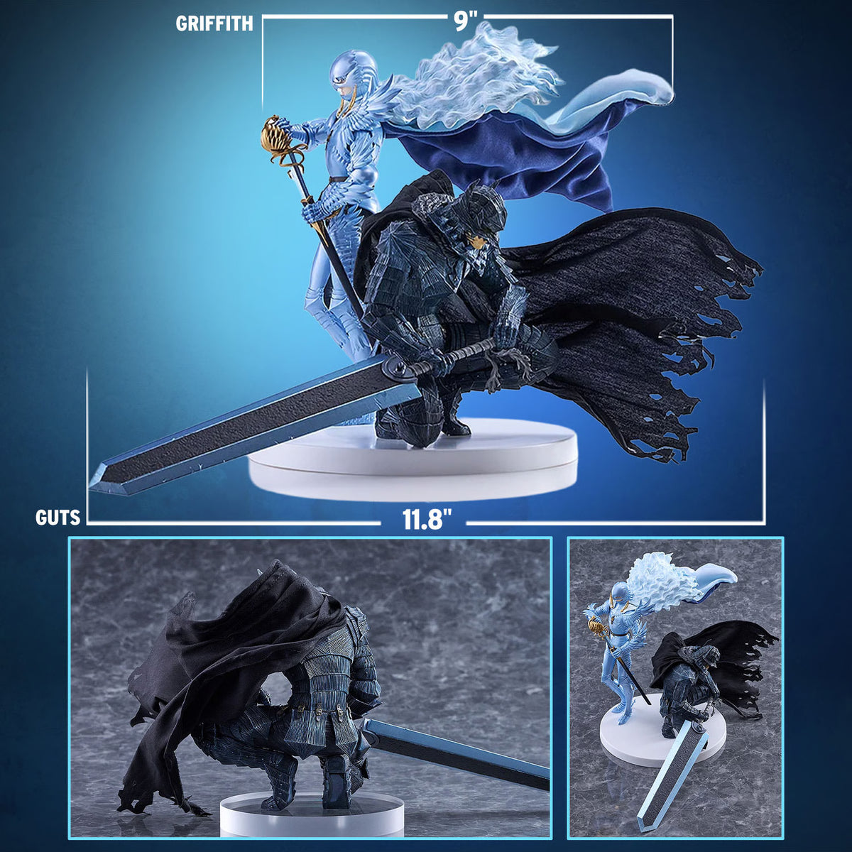 PRE-ORDER Guts [Berserker -Sane-] & Griffith [Falcon of Light] Set