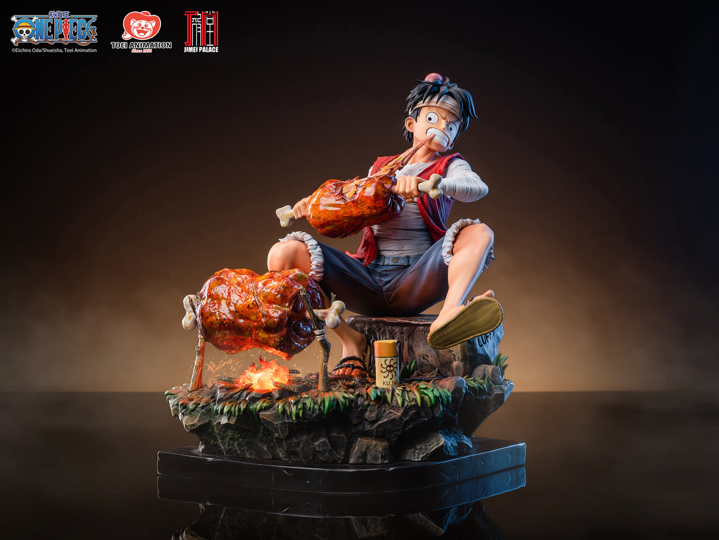 Monkey D. Luffy & Silvers Reyleigh Statue