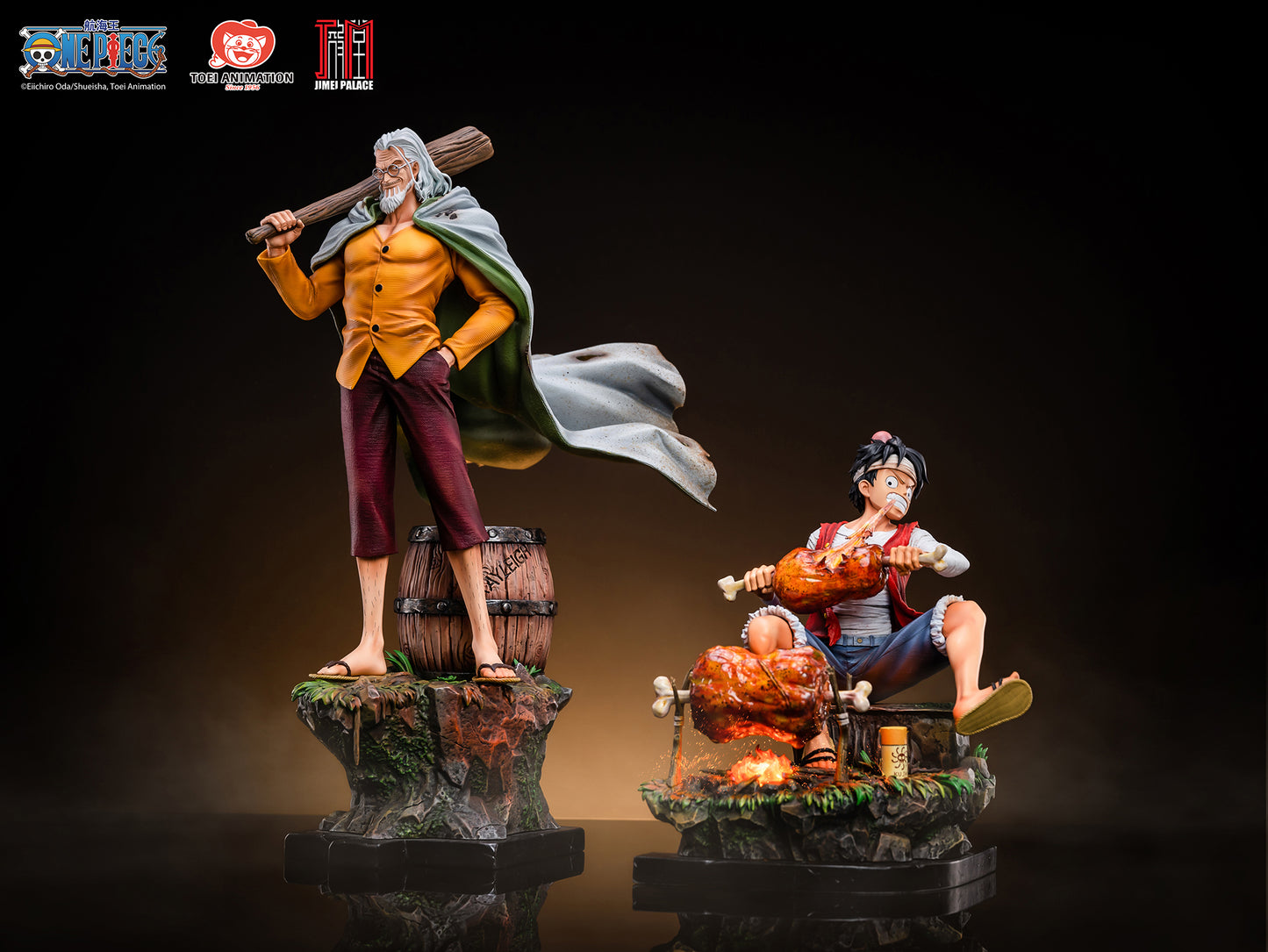 Monkey D. Luffy & Silvers Reyleigh Statue