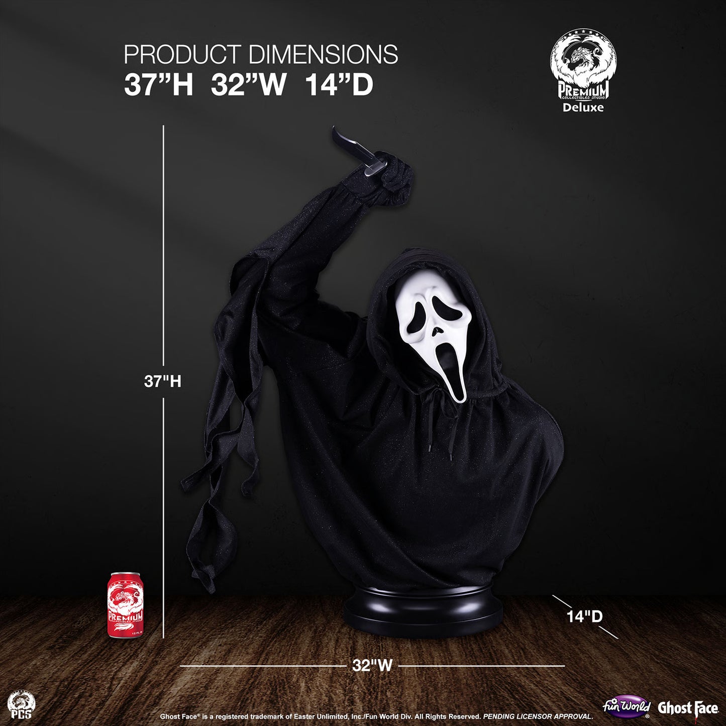 PRE-ORDER Ghost Face Deluxe Edition Life-Size Bust PCS