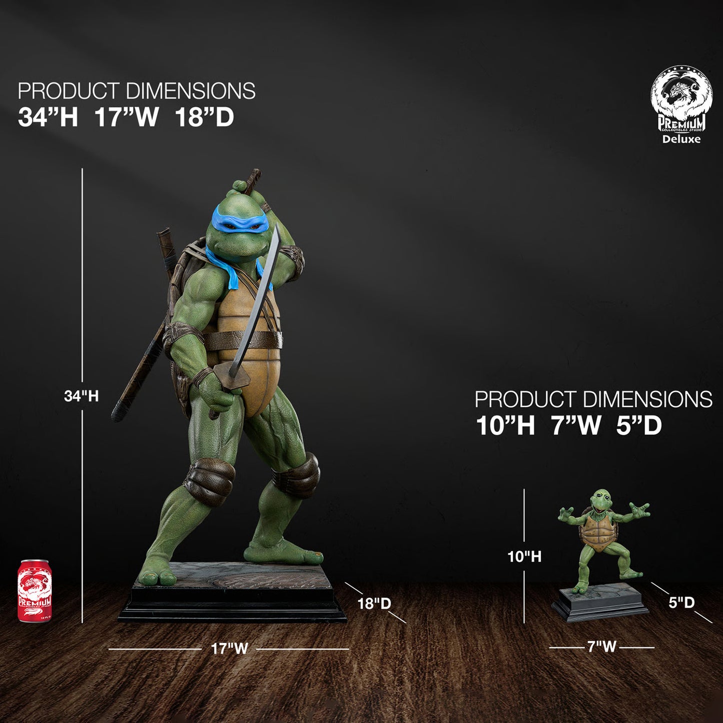 PRE-ORDER PCS Teenage Mutant Ninja Turtles Leonardo Deluxe Edition 1:2 Scale Statue