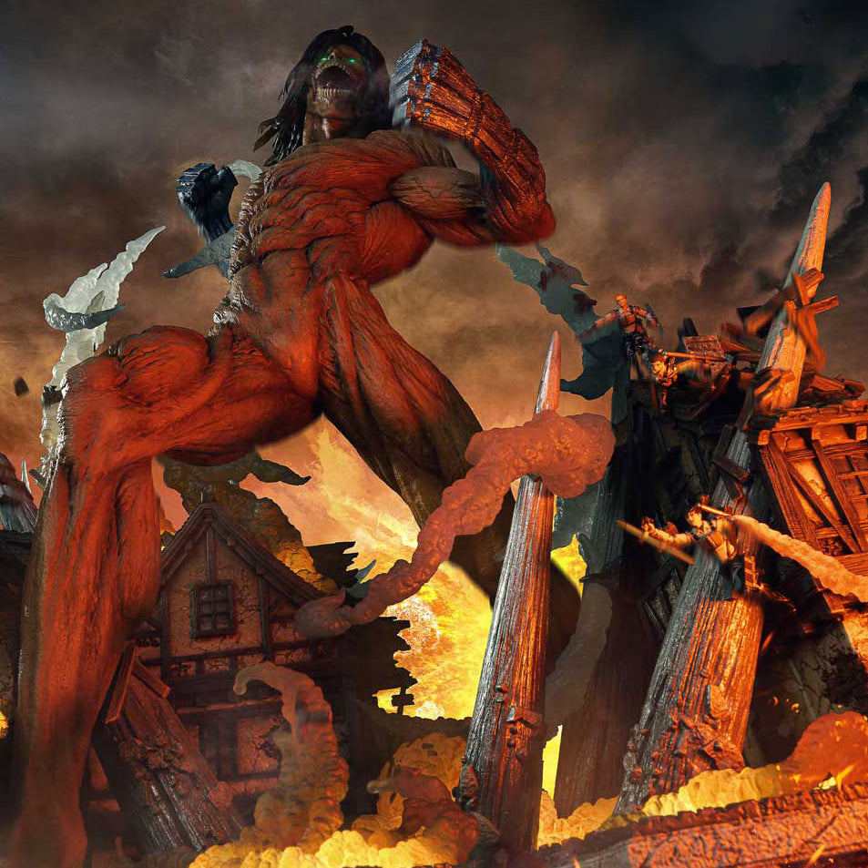 PRE-ORDER Attack on Titan Ultimate Diorama Masterline Eren Yeager Attack Titan Statue