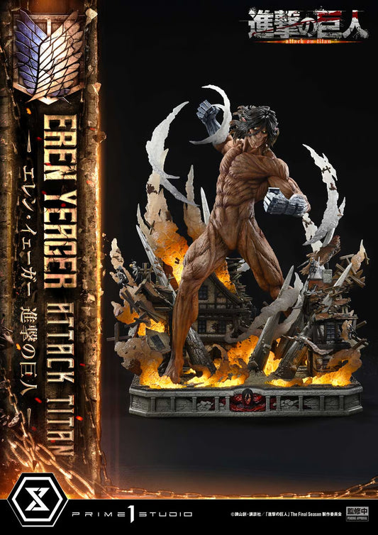 PRE-ORDER Attack on Titan Ultimate Diorama Masterline Eren Yeager Attack Titan Statue