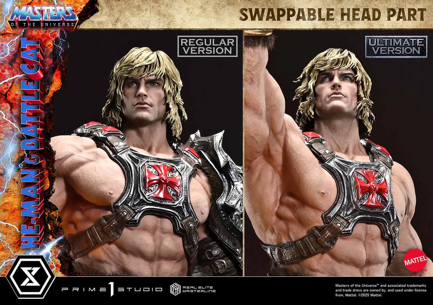 PRE-ORDER Master of the Universe Prime 1 Studio He-Man & Battle Cat Ultimate Bonus Version Statue