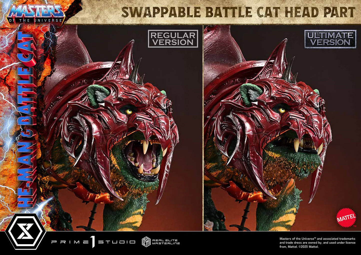 PRE-ORDER Master of the Universe Prime 1 Studio He-Man & Battle Cat Ultimate Bonus Version Statue