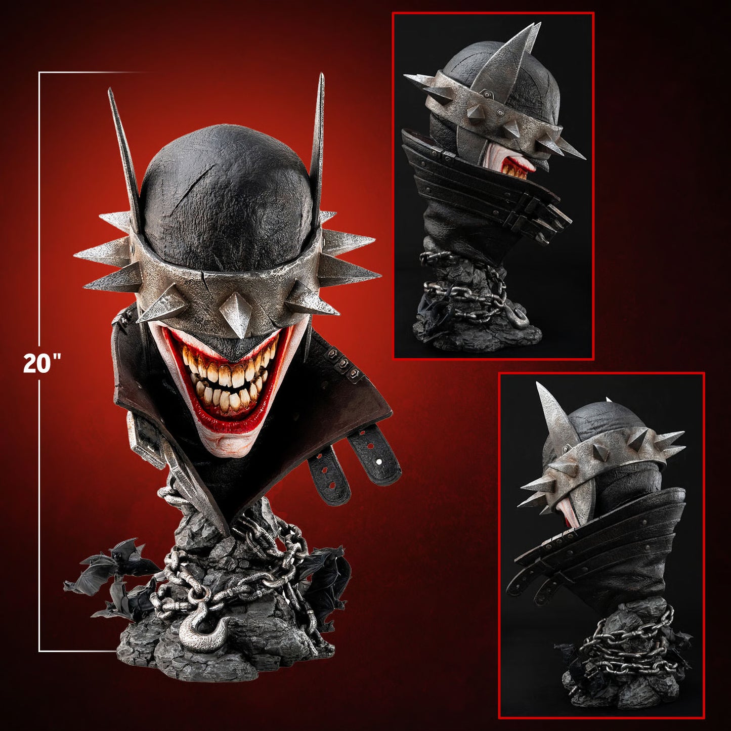 PRE-ORDER PureArts DC Comics The Batman Who Laughs 1:1 Scale Art Mask Life-Size Bust