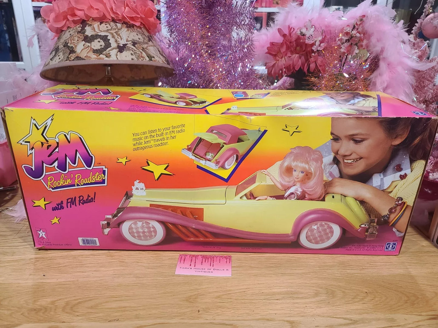 NEW! 1986 JEM & THE HOLOGRAMS ROCKIN ROADSTER CAR W/FM RADIO!