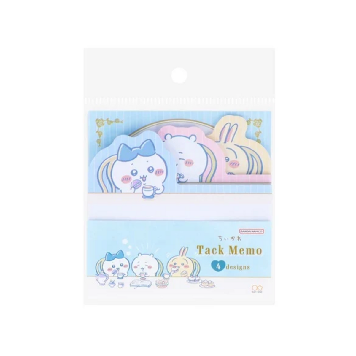 DIE CUT BLOCK STICKY NOTE CHIIKAWA WT TEATIME A- S11 "Chiikawa" Sun Star Sticky Note