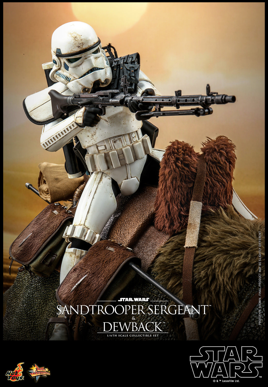 PRE-ORDER Sandtrooper Sergeant™ and Dewback™ Sixth Scale Figure Set