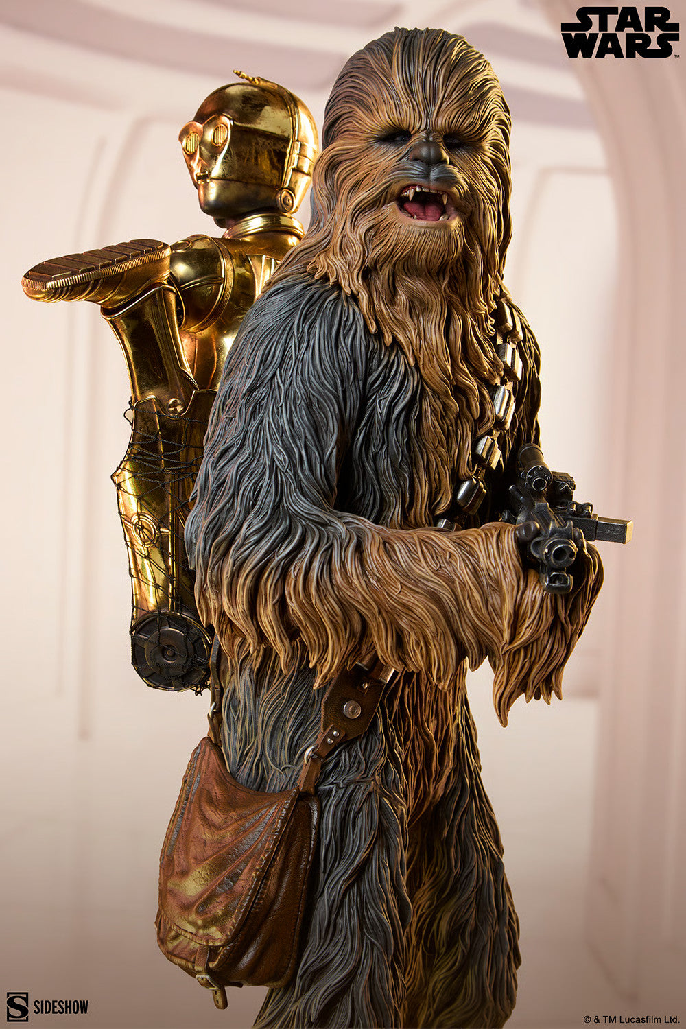 PRE-ORDER Sideshow Star Wars Chewbacca & C-3PO Premium Format Figure