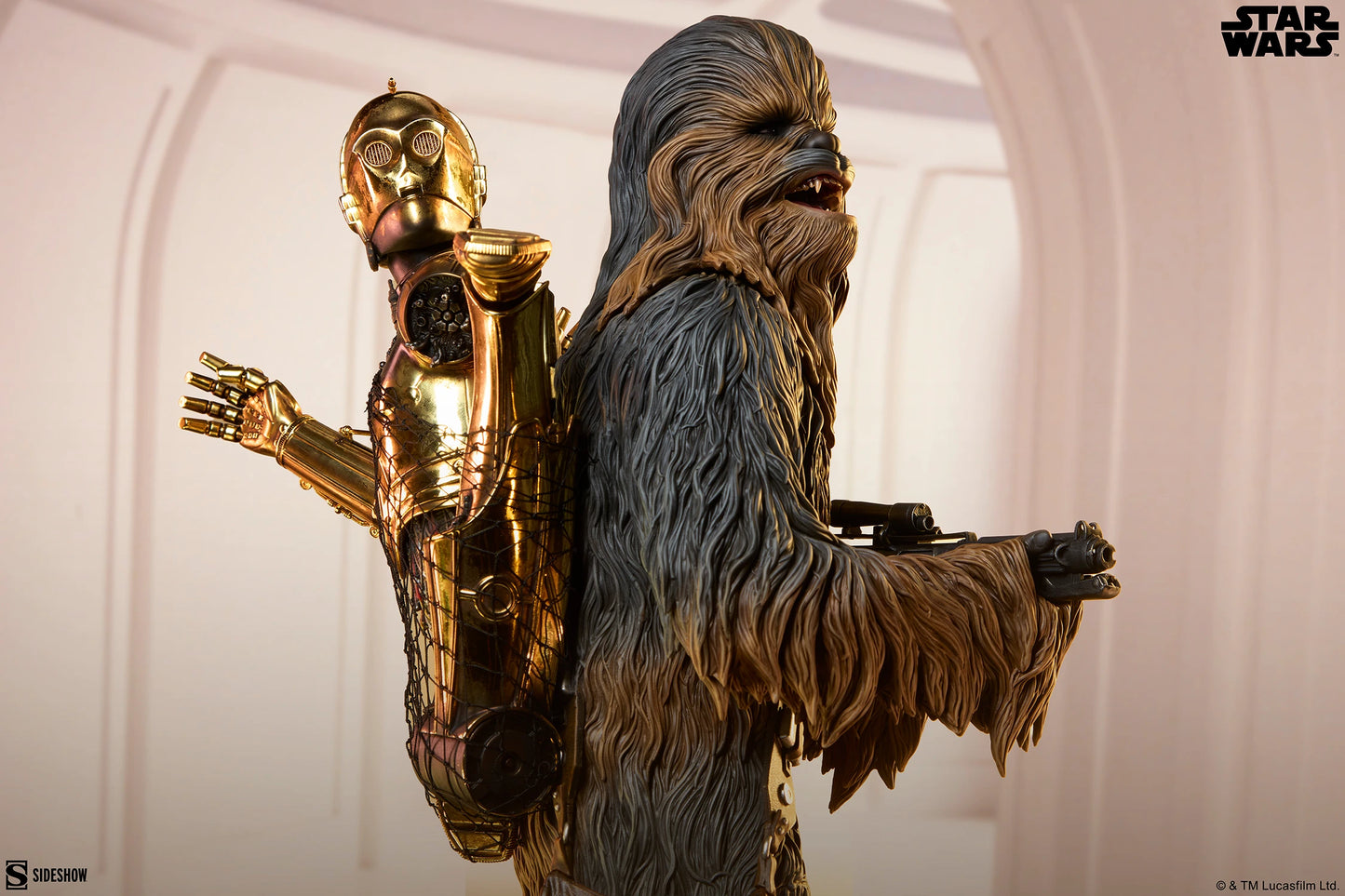 PRE-ORDER Sideshow Star Wars Chewbacca & C-3PO Premium Format Figure
