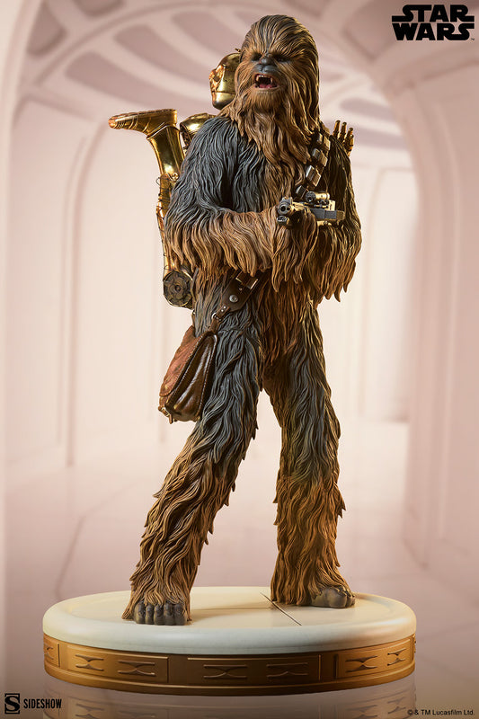 PRE-ORDER Sideshow Star Wars Chewbacca & C-3PO Premium Format Figure