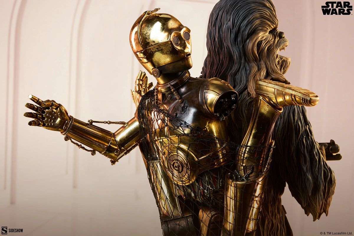 PRE-ORDER Sideshow Star Wars Chewbacca & C-3PO Premium Format Figure