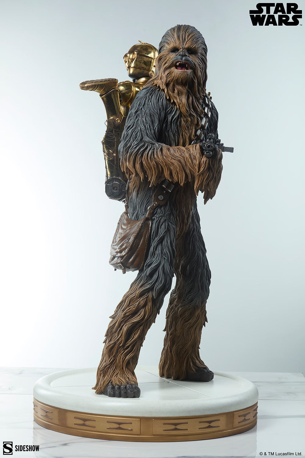 PRE-ORDER Sideshow Star Wars Chewbacca & C-3PO Premium Format Figure