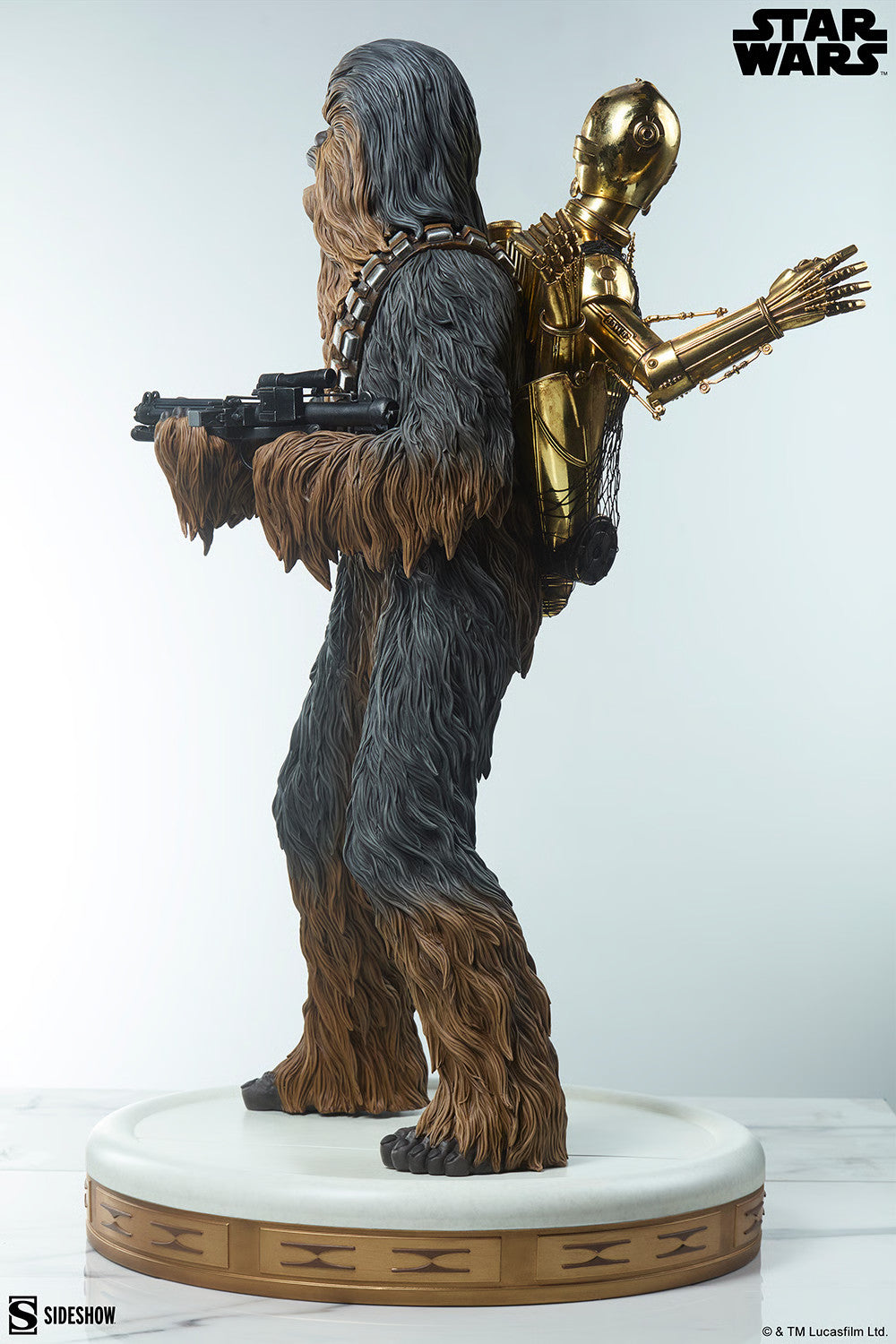 PRE-ORDER Sideshow Star Wars Chewbacca & C-3PO Premium Format Figure