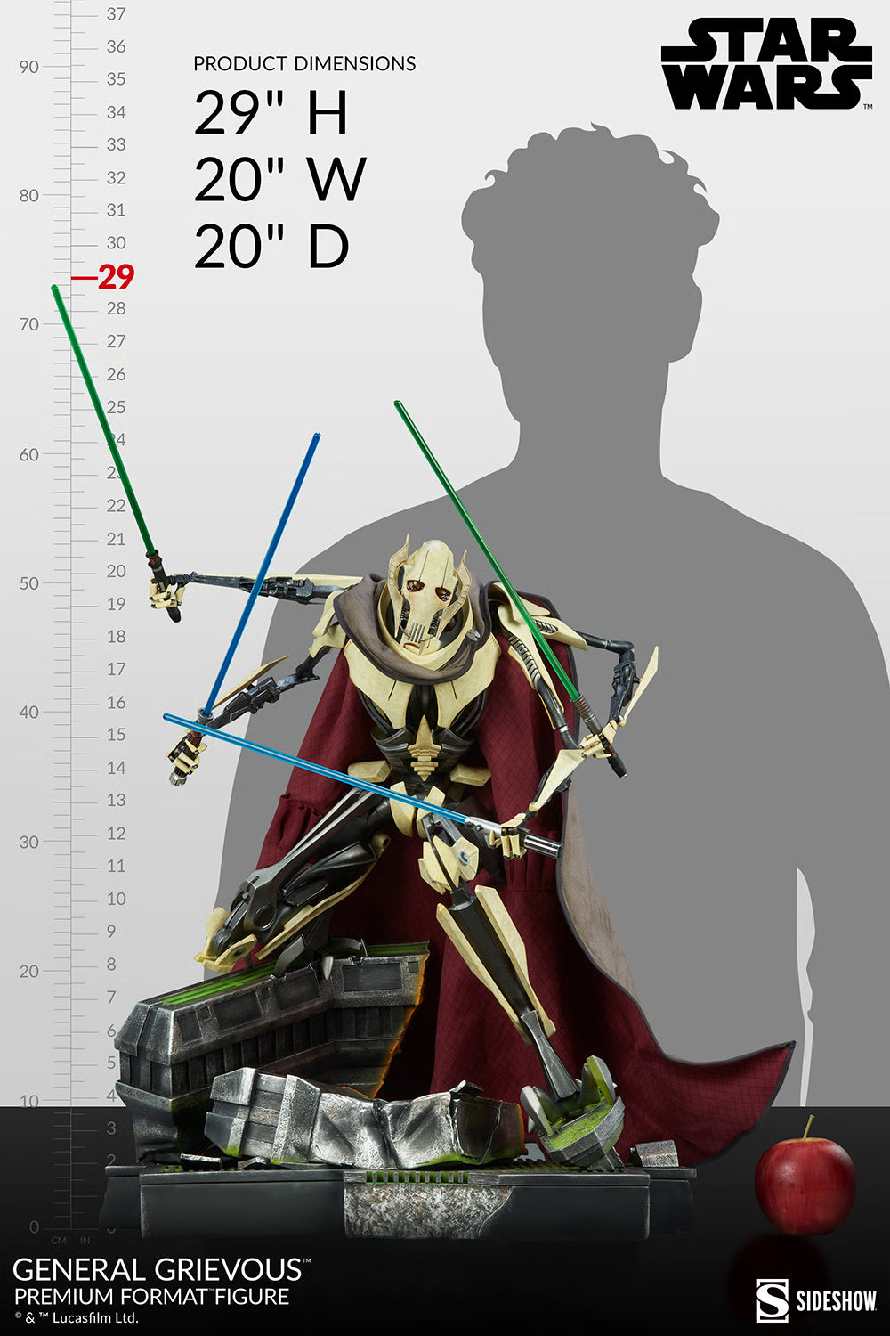 Sideshow Star Wars Attack of the Clones General Grievous Premium Format Figure