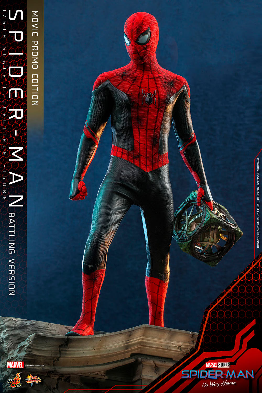 Hot Toys Spider-Man No Way Home Spider-Man Battling Movie Promo Figure