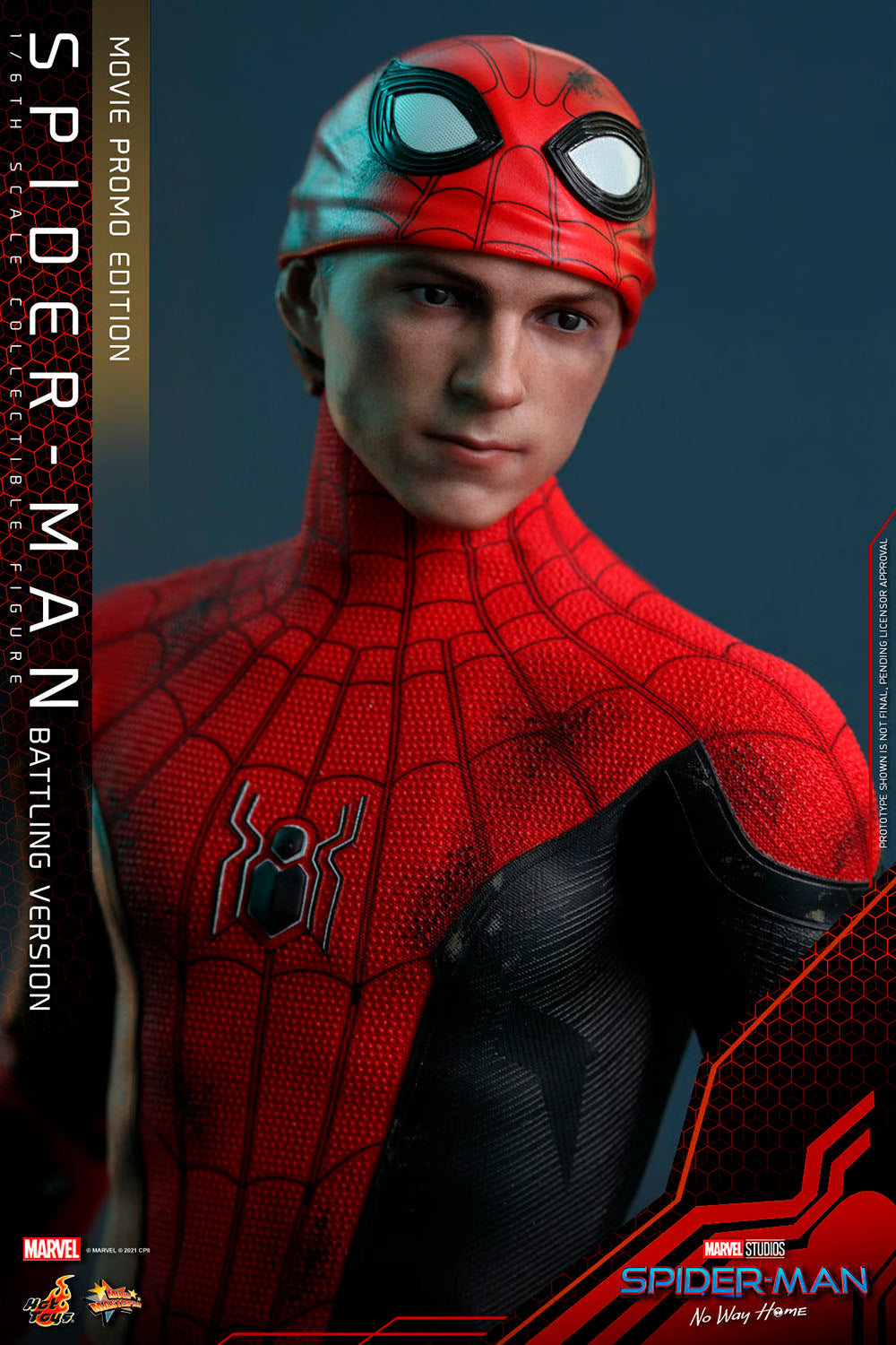 Hot Toys Spider-Man No Way Home Spider-Man Battling Movie Promo Figure