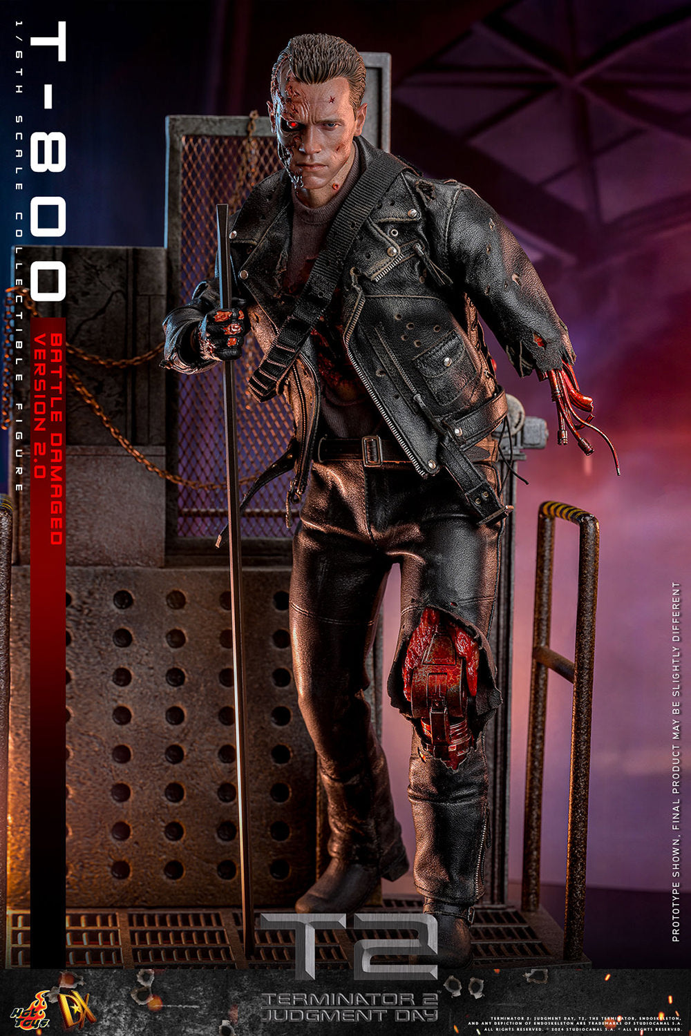 PRE-ORDER T-800 (Battle Damaged Version 2.0) Hot Toys